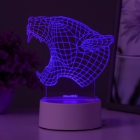 Светильник "Львица" LED RGB от сети 13,7х9,5х12,8 см RISALUX