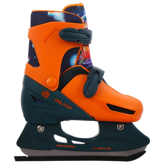Коньки детские раздвижные ONLITOP &laquo;Космос&raquo;, р. 34-37