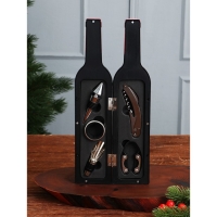 Подарочный набор на Новый Год для вина &laquo;Новогодняя коллекция: Для истинных ценителей&raquo;, 32,5 х 7 см