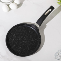 Сковорода блинная «Гранит Black», d=22 см, пластиковая ручка, антипригарное покрытие, цвет чёрный Сковорода блинная «Гранит Black», d=22 см, пластиковая ручка, антипригарное покрытие, цвет чёрный