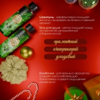 Новогодний подарочный набор косметики &laquo;Снежное царство&raquo;, с ароматом мяты и корицы. Зеленая серия