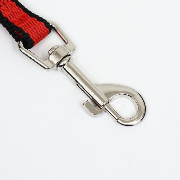 Поводок 3 м х 1,5 см, красно-чёрный Поводок 3 м х 1,5 см, красно-чёрный