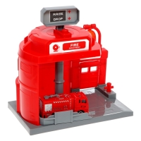 Парковка &laquo;Пожарная&raquo;, с подъёмом, машинка опускается с кнопки, звонит колокол, МИКС