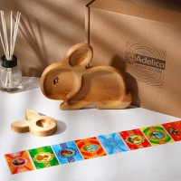 Пасхальный набор Adelica, менажница, подставка под яйцо, термонаклейки на 7 яиц, 22&times;18 см