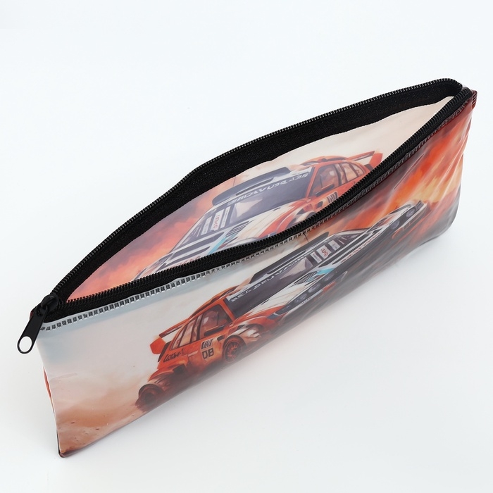 Косметичка-пенал на молнии, цвет коричневый Косметичка-пенал на молнии, цвет коричневый