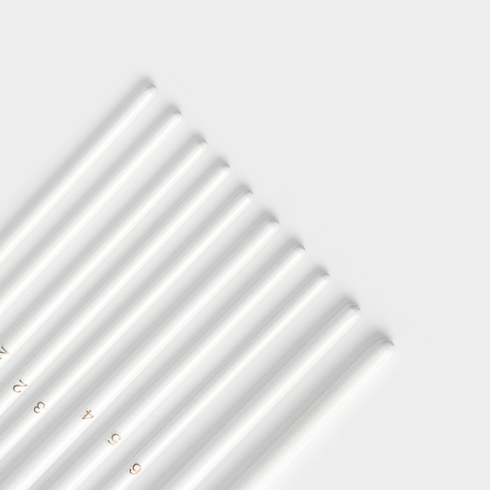 Набор кондитерских кисточек для декорирования Доляна &laquo;Ларсон&raquo;, 10 шт, цвет белый