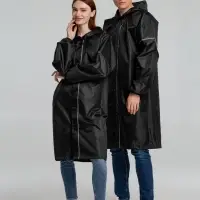 Дождевик со светоотражающими элементами Rainman Blink, черный, размер XXL