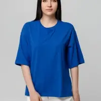 Футболка унисекс оверсайз Street Vibes, ярко-синяя, размер XL/XXL