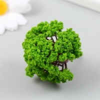 Искусственное растение для творчества пластик "Зелёное дерево" 6 см