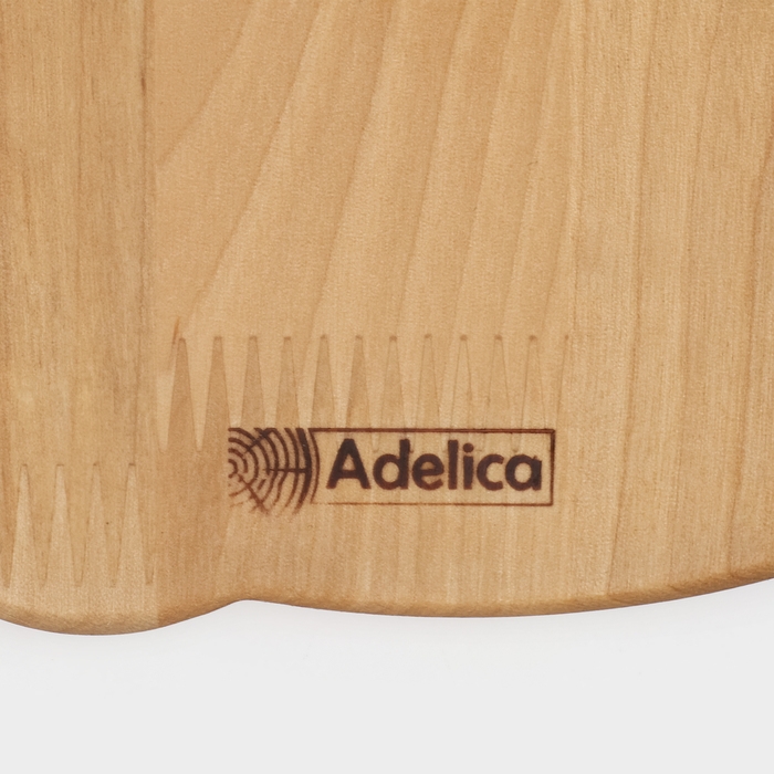 Подарочный набор деревянной посуды Adelica, поднос с 3 соусниками, 30&times;28&times;1,8 см, в подарочной коробке, берёза