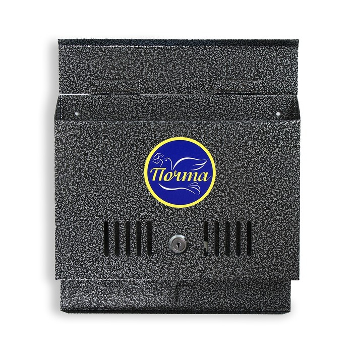 Ящик почтовый с замком, горизонтальный «Широкий», серебристый Ящик почтовый с замком, горизонтальный «Широкий», серебристый