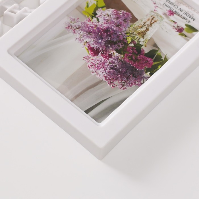 Фоторамка пластик на 2 фото 10х15 Фоторамка пластик на 2 фото 10х15 "Волшебство музыки" белая 30,5х2х23,5 см