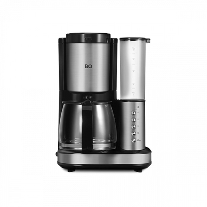 Кофеварка BQ CM7002, капельная, 800 Вт, 1.25 л, кофемолка, серебристо-чёрная Кофеварка BQ CM7002, капельная, 800 Вт, 1.25 л, кофемолка, серебристо-чёрная