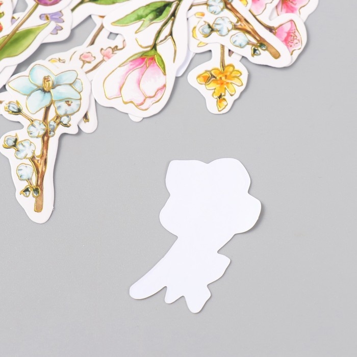 Наклейки для творчества Наклейки для творчества "Весеннее цветение" тиснение золото набор 48 шт 9х7х0,8 см