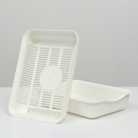 Туалет с сеткой, 35,5х26х7 см, белый Туалет с сеткой, 35,5х26х7 см, белый