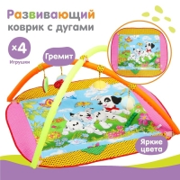 Развивающий коврик &laquo;Далматинцы&raquo;, с дугами, р-р 100&times;87х0,5 см.