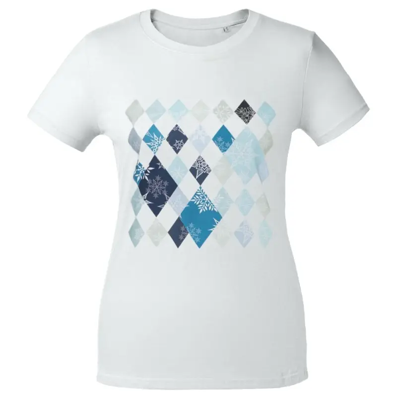 Футболка женская &laquo;Ромбо. Первый снег&raquo;, белая, размер S