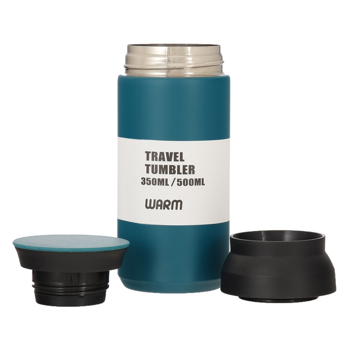 Термокружка, 350 мл, Мини, сохраняет тепло 8 ч, 6.5 х 16.5 см, синяя Термокружка, 350 мл, Мини, сохраняет тепло 8 ч, 6.5 х 16.5 см, синяя