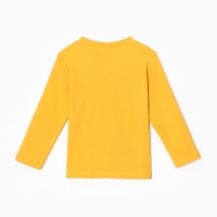 Лонгслив для мальчика, цвет тёмно-жёлтый, рост 98 см