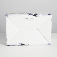 Коробка подарочная новогодняя складная &laquo;Let it snow&raquo;, 22 х 15 х 10 см, Новый год