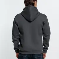 Толстовка на молнии с капюшоном Siverga Heavy, темно-серая (графит), размер XS