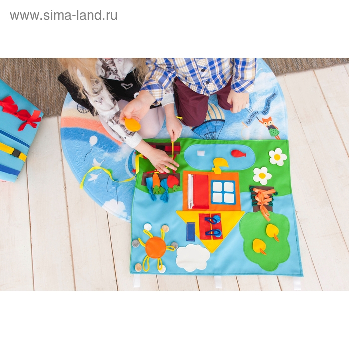 Коврик развивающий тактильный &laquo;Домик&raquo;, 60 &times; 50 см, по методике Монтессори