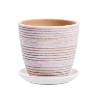 Горшок цветочный "Халва" бежевый крокус, 0,75 л Горшок цветочный "Халва" бежевый крокус, 0,75 л