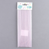 Трубочки для коктейля &laquo;Блёстки&raquo;, в наборе 12 шт., цвет розовый