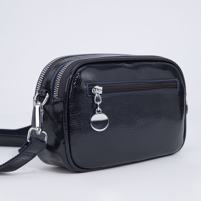 Сумка кросс-боди на молнии, цвет синий Сумка кросс-боди на молнии, цвет синий