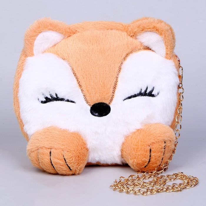 Сумка детская меховая «Лисенок», 15,5х12,7х4 см Сумка детская меховая «Лисенок», 15,5х12,7х4 см