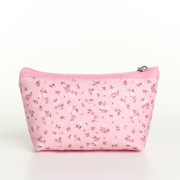 Набор косметичек 2 в 1 на молнии, цвет розовый