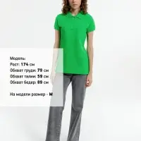 Рубашка поло женская Virma Premium Lady, зеленое яблоко, размер S