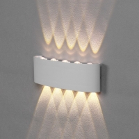 Светильник фасадный «Полусфера», FSD-066, 10 Вт, 3000К, 5 лучей, IP65, 220 В, пластик, белый 10084 Светильник фасадный «Полусфера», FSD-066, 10 Вт, 3000К, 5 лучей, IP65, 220 В, пластик, белый 10084