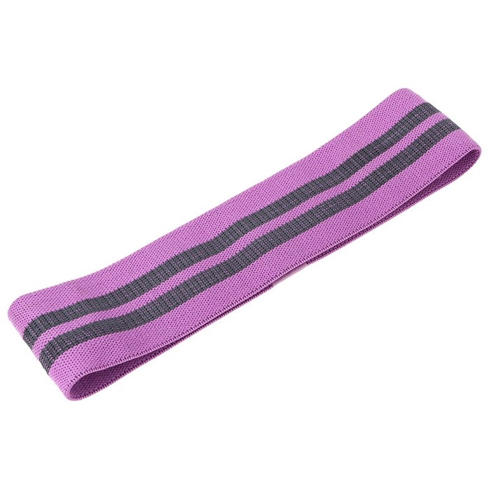 Фитнес-резинка ONLYTOP MEDIUM, 36х8,2х0,3 см, нагрузка 35-45 кг, цвет фиолетовый