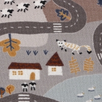 Палас прямоугольный 100х200 см, ПА 100%, войлок