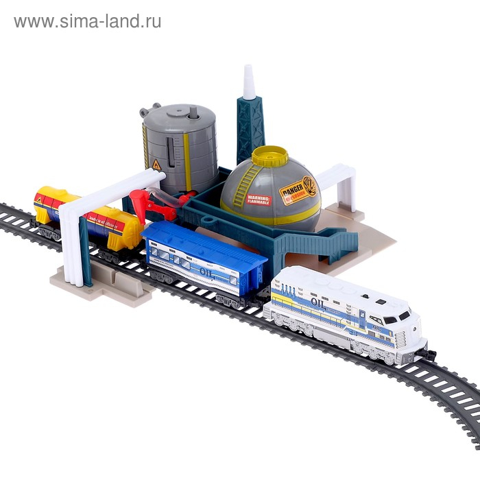 Железная дорога «Нефтяной завод», работает от батареек Железная дорога «Нефтяной завод», работает от батареек