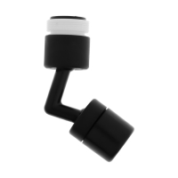 Аэратор ZEIN Z3591, поворотный, на шарнире, угловой, черный Аэратор ZEIN Z3591, поворотный, на шарнире, угловой, черный