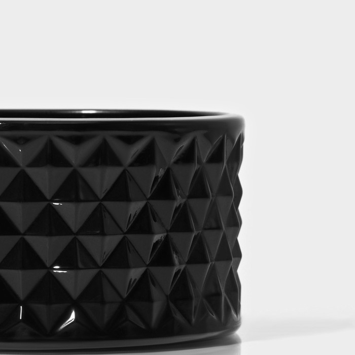 Сахарница стеклянная Доляна &laquo;Малифисента&raquo;, 130 мл, 8,5&times;10см, цвет чёрный