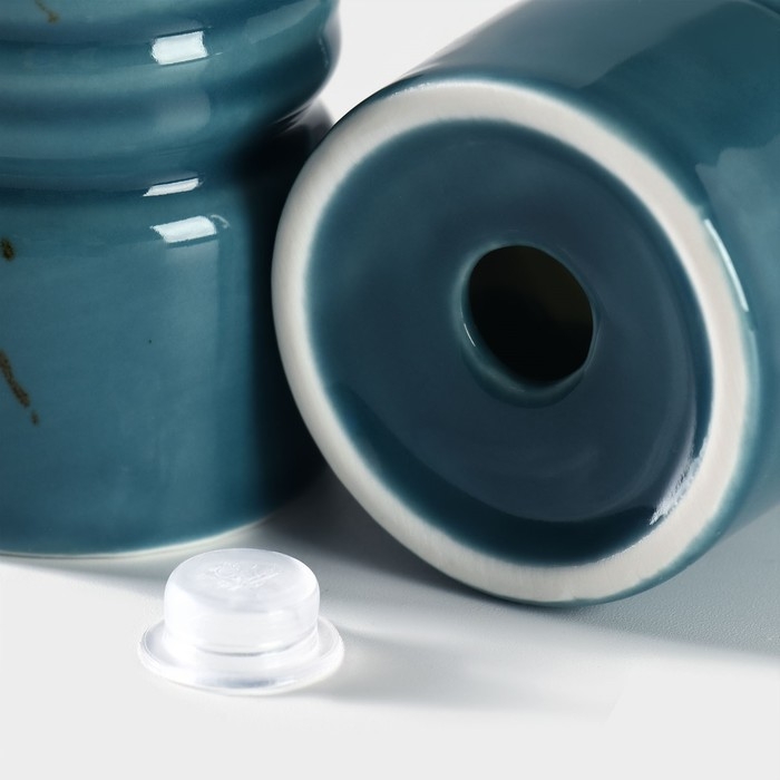 Набор для специй 2 пред Magistro Набор для специй 2 пред Magistro "Церера" солонка, перечница, цвет голубой