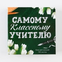 Бумага для записей в книге &laquo;Самому классному учителю&raquo;, 150 листов 9 х 9 см