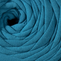 Трикотажная пряжа вторичная 90% хлопок,10% п/э, 100м/450&plusmn;50 гр (индиго) МИКС