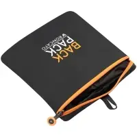 Складной рюкзак Compact Neon, черный с оранжевым Складной рюкзак Compact Neon, черный с оранжевым