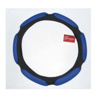 Оплетка на руль TORSO, анатомическая, размер 38 см, чёрно-синий Оплетка на руль TORSO, анатомическая, размер 38 см, чёрно-синий