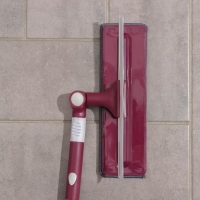 Окномойка с насадкой из микрофибры Доляна, фиксатор, стальная телескопическая ручка, 27&times;8&times;86(126) см, цвет МИКС