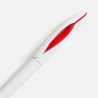 Ручка шариковая Nave, белая с красным