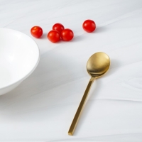 Столовые приборы из нержавеющей стали Magistro &laquo;Оску стандарт&raquo;, 4 предмета, цвет золотой