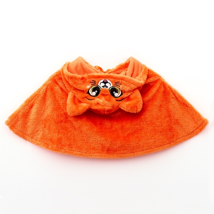 Карнавальная накидка &laquo;Лисёночек&raquo;, рост 104-128 см, оранжевый