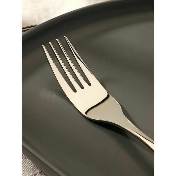 Вилка столовая из нержавеющей стали &laquo;Марио&raquo;, h=20,5 см, цвет серебряный