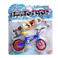 Набор пальчиковый скейтборд и велосипед, МИКС Набор пальчиковый скейтборд и велосипед, МИКС