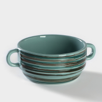 Бульонница фарфоровая Tramontano, 300 мл, 11,5×5,5 см, цвет зелёный Бульонница фарфоровая Tramontano, 300 мл, 11,5×5,5 см, цвет зелёный